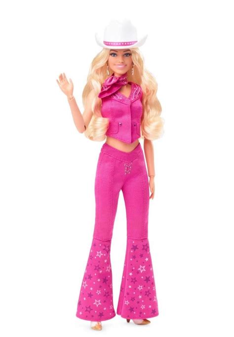 Barbie Margot Robbie Doll In Pink Western Outfit Hpk00 With Shipper Box