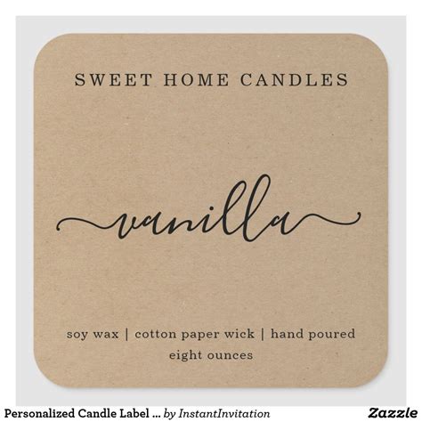 Personalized candle labels – Artofit