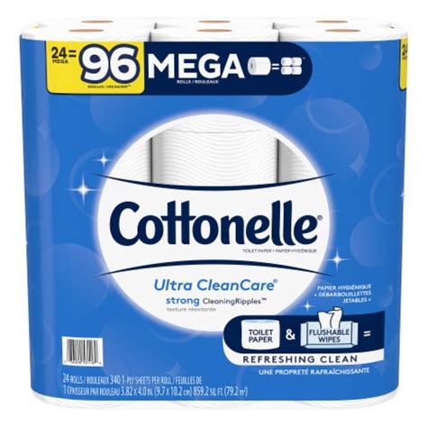 Cottonelle Ultra Cleancare Toilet Paper 24 Rolls Kroger