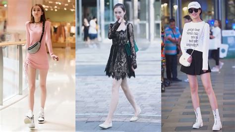 Tik Tok China 34 Pretty Girls Mejores Fashion Walking Style Street