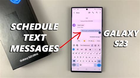 How To Schedule Send Text Messages In Samsung Galaxy S23 S23 S23