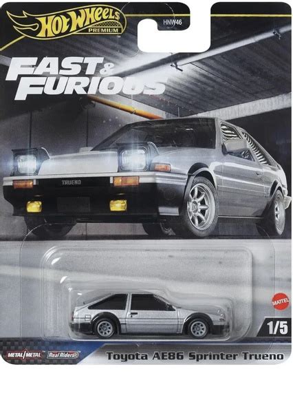 Машинка Hot Wheels Premium Fast Furious Toyota AE86 Sprinter Trueno Хот Вилс Премиум купить на