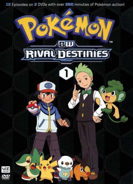 Pokemon Black White Rival Destinies Set Discs Dvd