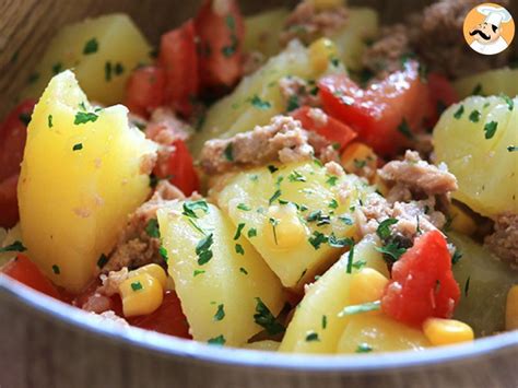 Ensalada De Patata Tomate Y At N Receta Petitchef