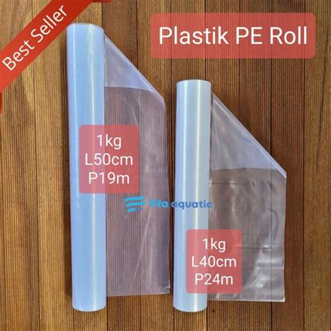 Jual Plastik Roll Ikan Koi 1kg Packing Bungkus Ikan Lebar 50cm