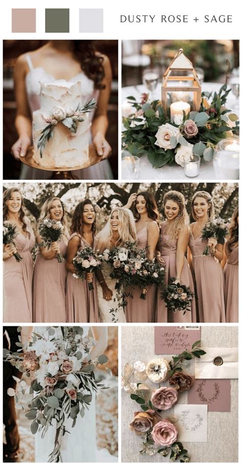 Dusty Rose And Sage Green Wedding Colors Ideas