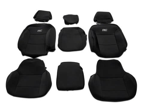 Rough Country Silverado 1500 Neoprene Front And Rear Seat Covers Black