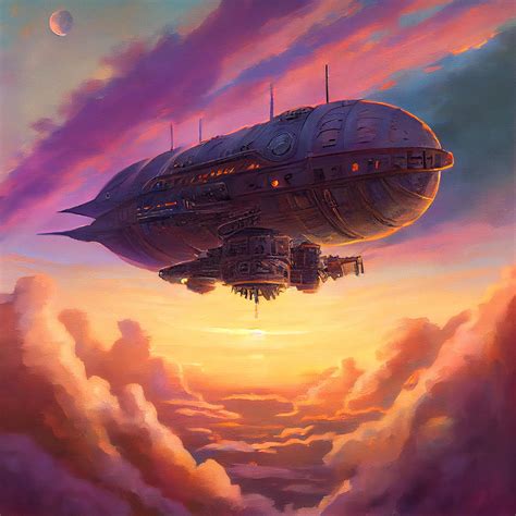 Dieselpunk Airship by iamrudja on DeviantArt