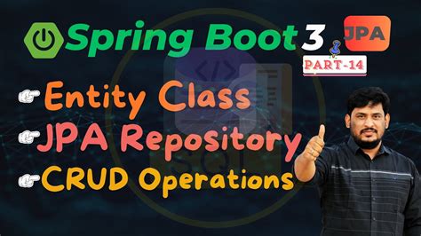 Spring Boot 3 Tutorial Spring Boot Data JPA Entity Repository