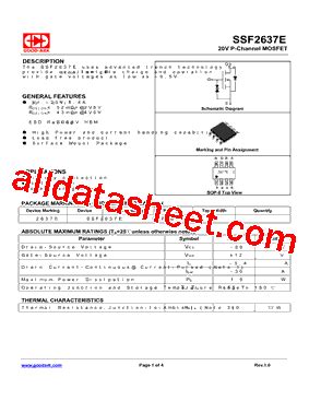 SSF2637E Datasheet PDF GOOD ARK Electronics