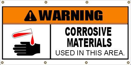 Corrosive Materials Banner