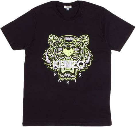 Kenzo Mens T Shirt Tiger Print Logo M Schwarz Amazonde Bekleidung