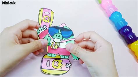 브롤스타즈 버즈그리기 종이인형만들기 Drawing Brawlstars Buzz Making Paper Dolls 버즈목소리 Buzz Voice Lines