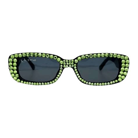 Bb Crystal Sunglasses Black Green B B Simon®