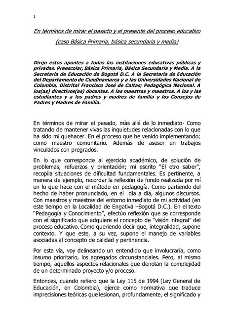 Ley 115 De 1994 Proceso Educativo PDF