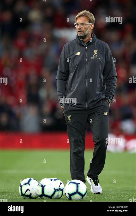 Liverpool Manager Jurgen Klopp During The Pre Season Match At Anfield