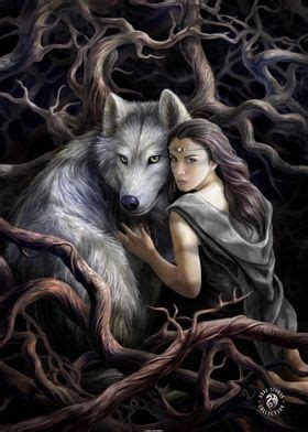 Winter Guardians Poster Picture Metal Print Paint By Anne Stokes