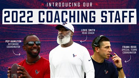 The Houston Texans announced their 2022 coaching staff today.