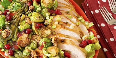 Roast Turkey Salad With Cranberry Vinaigrette