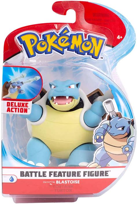 Pokemon Battle Feature Blastoise 4 5 Action Figure Wicked Cool Toys