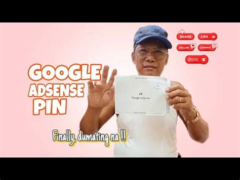 Thanks Sa Wakas Dumating Na Ang Pinaka Iintay Kong Google Adsense Pin