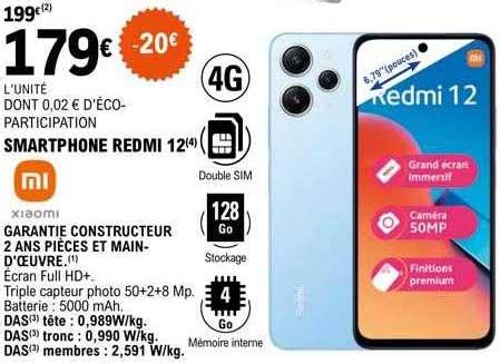 Promo Smartphone Redmi Chez E Leclerc Icatalogue Fr