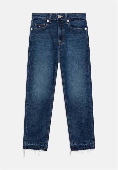 Tommy Hilfiger Tapered Jean Slim Dark Blue Denim Denim Bleu Foncé