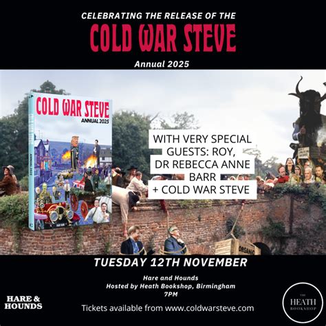 The Cold War Steve Annual 2025 Launch Party Birmingham Edition