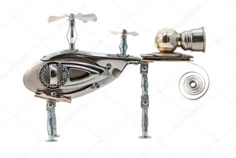 Steampunk helicopter. — Stock Photo © extradeda #49175901