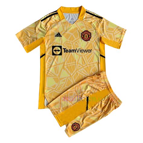 Manchester United Goalkeeper Kit Kids 2022/23 Yellow ...