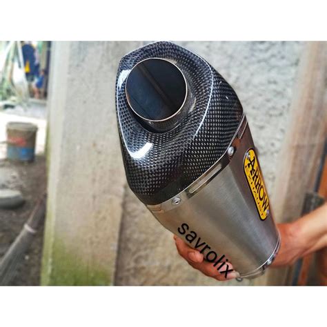 Jual SLINCER KNALPOT ARROW MODEL AKRAPOVIC SHORT INLET 50 END CUP