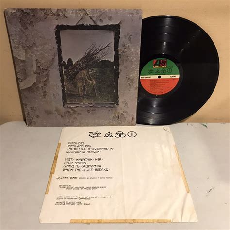 Led Zeppelin Iv Zoso Lp Atlantic Records Sd Vg Vg Ebay