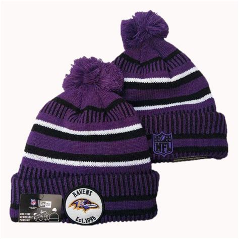 Buy Nfl Baltimore Ravens Knit Beanie Cap 59671 Online Hats Kickscn