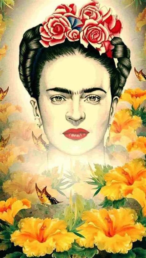 Frida Kahlo Style Frida Kahlo Art Floral Paintings Acrylic Acrylic