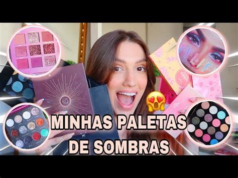 TOUR PELAS MINHAS PALETAS DE SOMBRAS É MUITA MAQUIAGEMM TUOR