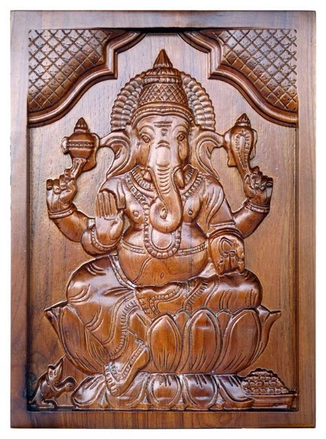 Wood Carved Vinayagar At 6500 Piece In Coimbatore ID 2852774700812