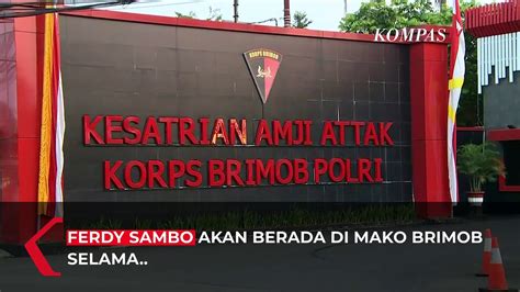 Ferdy Sambo Mendekam Di Mako Brimob Selama Hari Diduga Langgar Kode