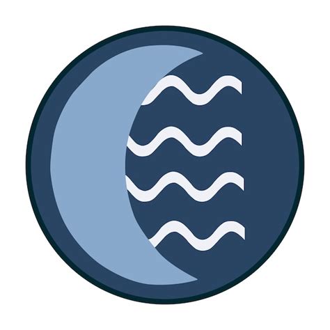 Signo Del Elemento Agua Vector Todos Los Elementos Est N Aislados