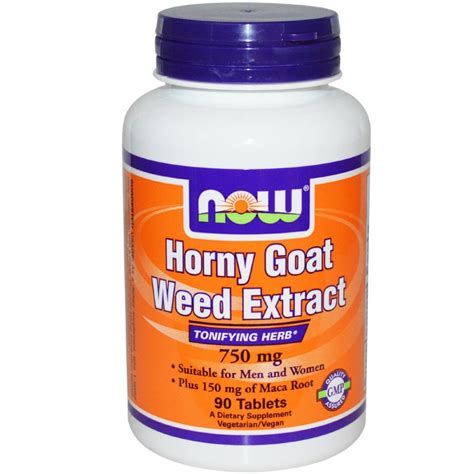 โปรโมชน NOW Foods Horny Goat Weed Extract 750 mg 90 Tablets Tessa