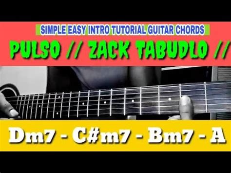 PULSO ZACK TABUDLO SIMPLE EASY INTRO TUTORIAL GUITAR CHORDS YouTube