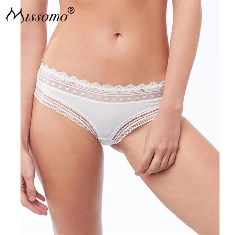 Missomo Sexy Women Lingerie Lace Cute Letter Panties Thongs Seamless