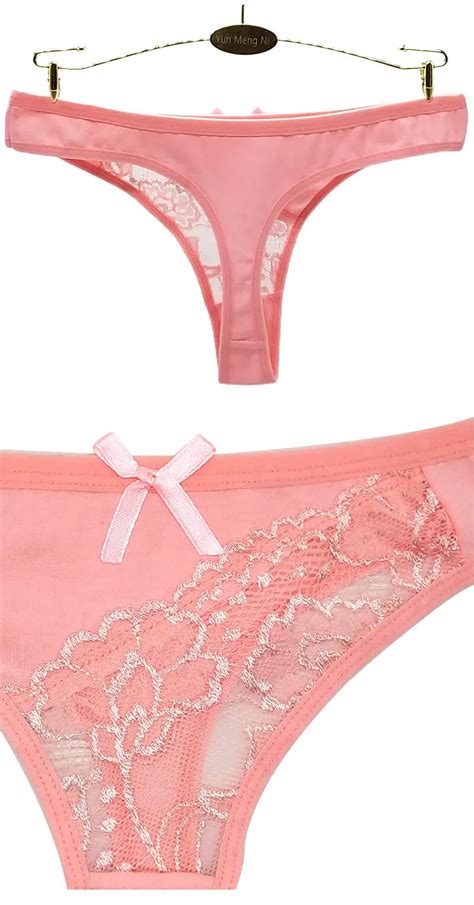 Yun Meng Ni Sexy Underwear Ladies Underwear Sexy G String T Back Panties Sexy Lace Thong Women