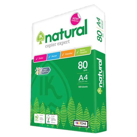 Ik Natural A4 Paper 80gsm 500s Khongfah Online Store