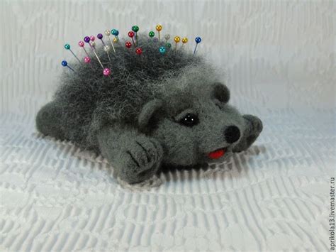 Ёжик – игольница . Валяная игрушка Ёжик. Игрушка из шерсти ...