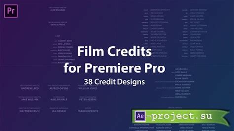 Videohive Film Credits Kit Project For After Effects Premiere Pro