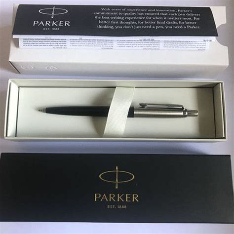 Pulpen Parker Jotter Spc Ballpoint Black Crome Trim