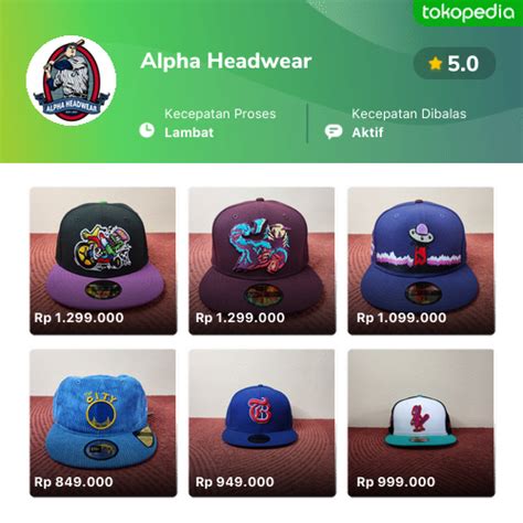 Toko Alpha Headwear Online Produk Lengkap Harga Terbaik Tokopedia