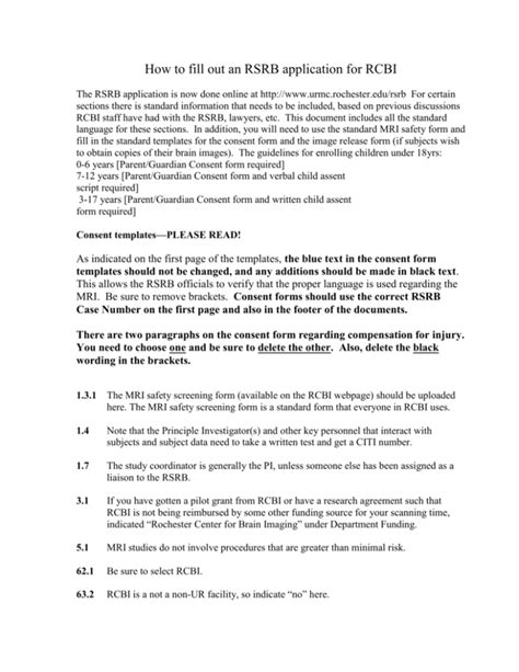 Magnetic Resonance Mr Screening Form