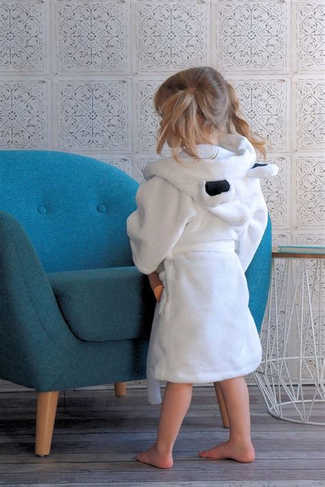 Kid's Hooded Bathrobe With Animal Ears PDF Pattern - Etsy