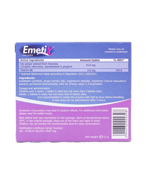 Emetix 20tab